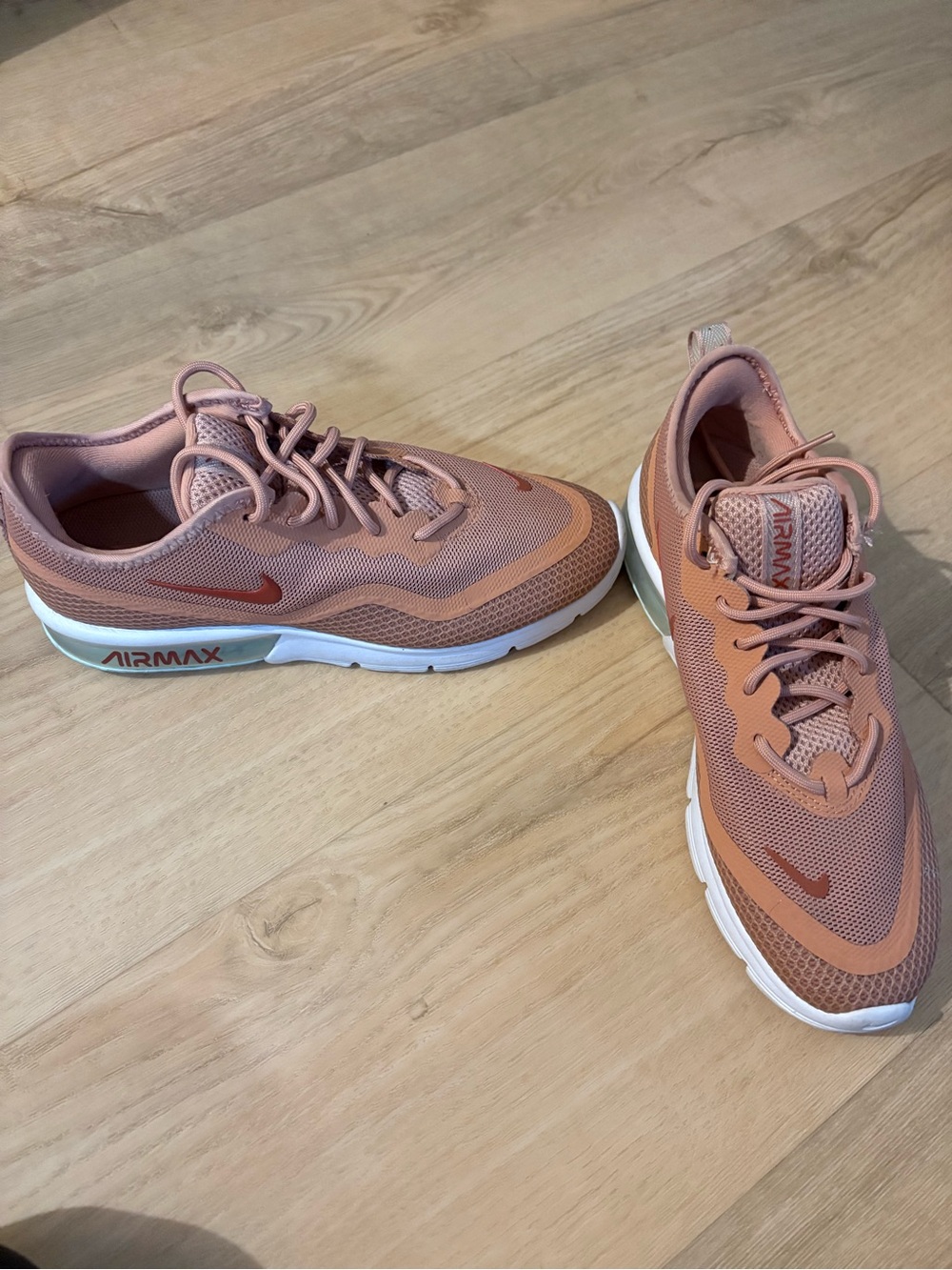 Nike Women’s Peach-Pink Air Max Running Sneakers